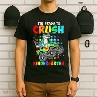 I'm Ready To Crush Kindergarten Dinosaur Back To School T-Shirt thumb 6