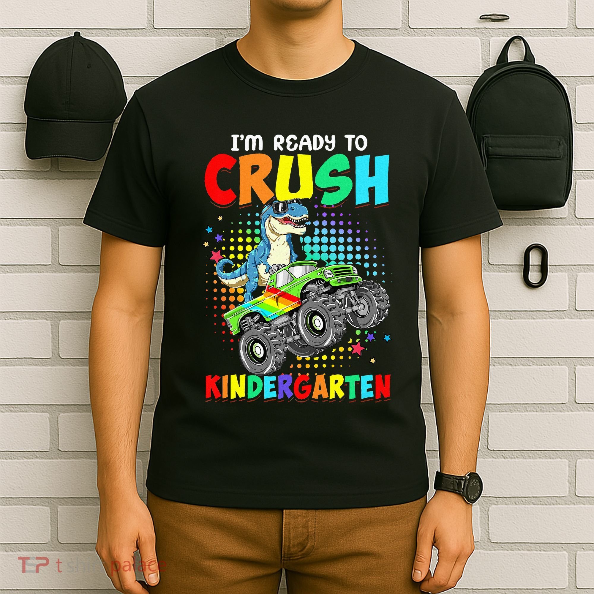 I'm Ready To Crush Kindergarten Dinosaur Back To School T-Shirt