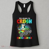 I'm Ready To Crush Kindergarten Dinosaur Back To School Women's Tank Top thumb 3
