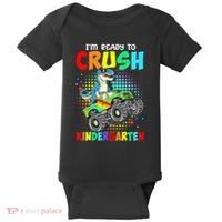 I'm Ready To Crush Kindergarten Dinosaur Back To School Baby Bodysuit thumb 0