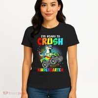 I'm Ready To Crush Kindergarten Dinosaur Back To School Women's T-Shirt thumb 4