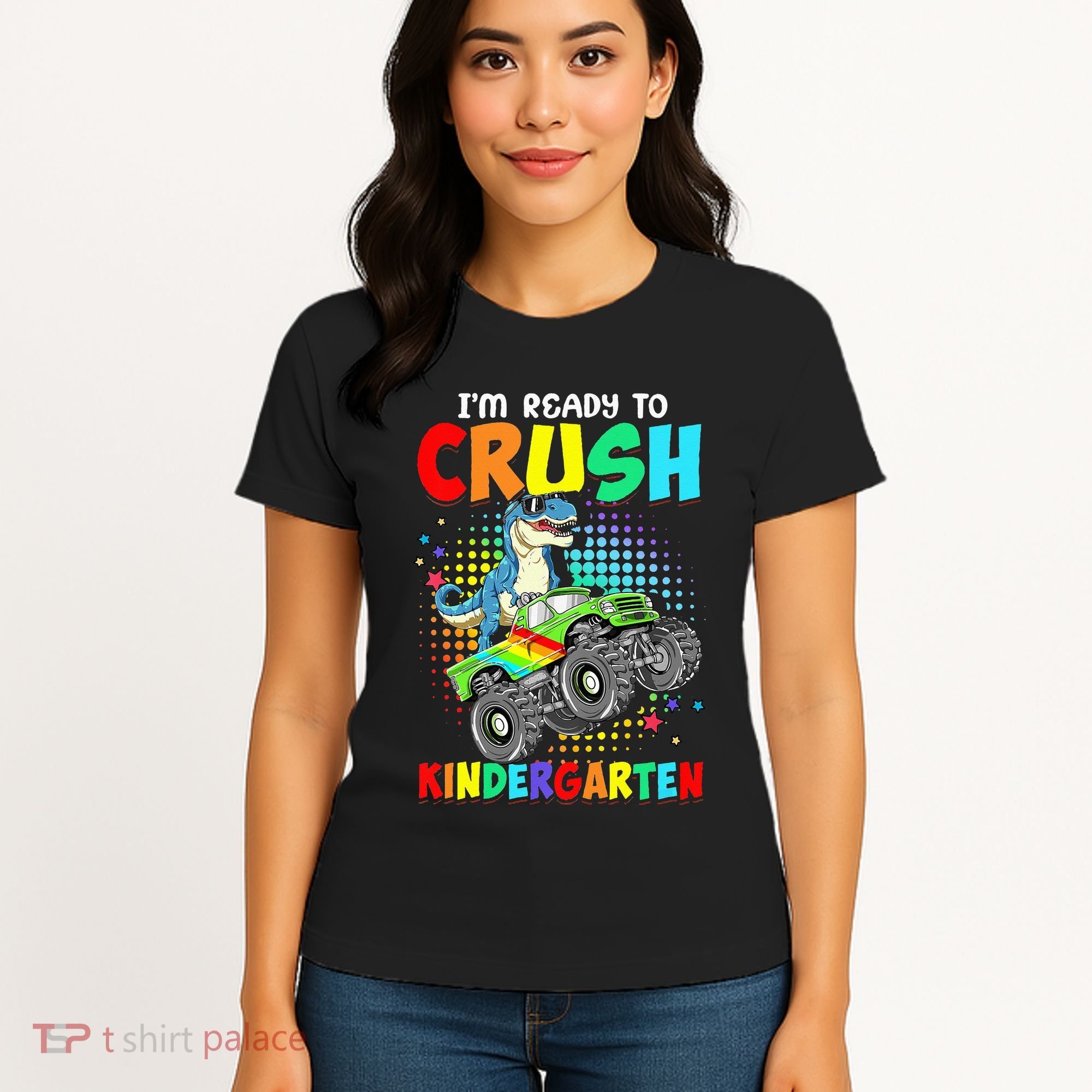 I'm Ready To Crush Kindergarten Dinosaur Back To School Women's T-Shirt