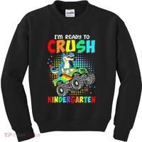 I'm Ready To Crush Kindergarten Dinosaur Back To School Kids Sweatshirt thumb 0