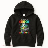 I'm Ready To Crush Kindergarten Dinosaur Back To School Kids Hoodie thumb 0