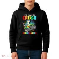 I'm Ready To Crush Kindergarten Dinosaur Back To School Kids Hoodie thumb 4