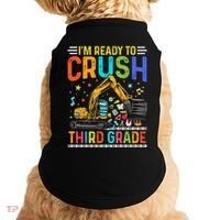 Im Ready To Crush Third Grade Team 3Rd Grade Teacher Gift Doggie Tank thumb 0