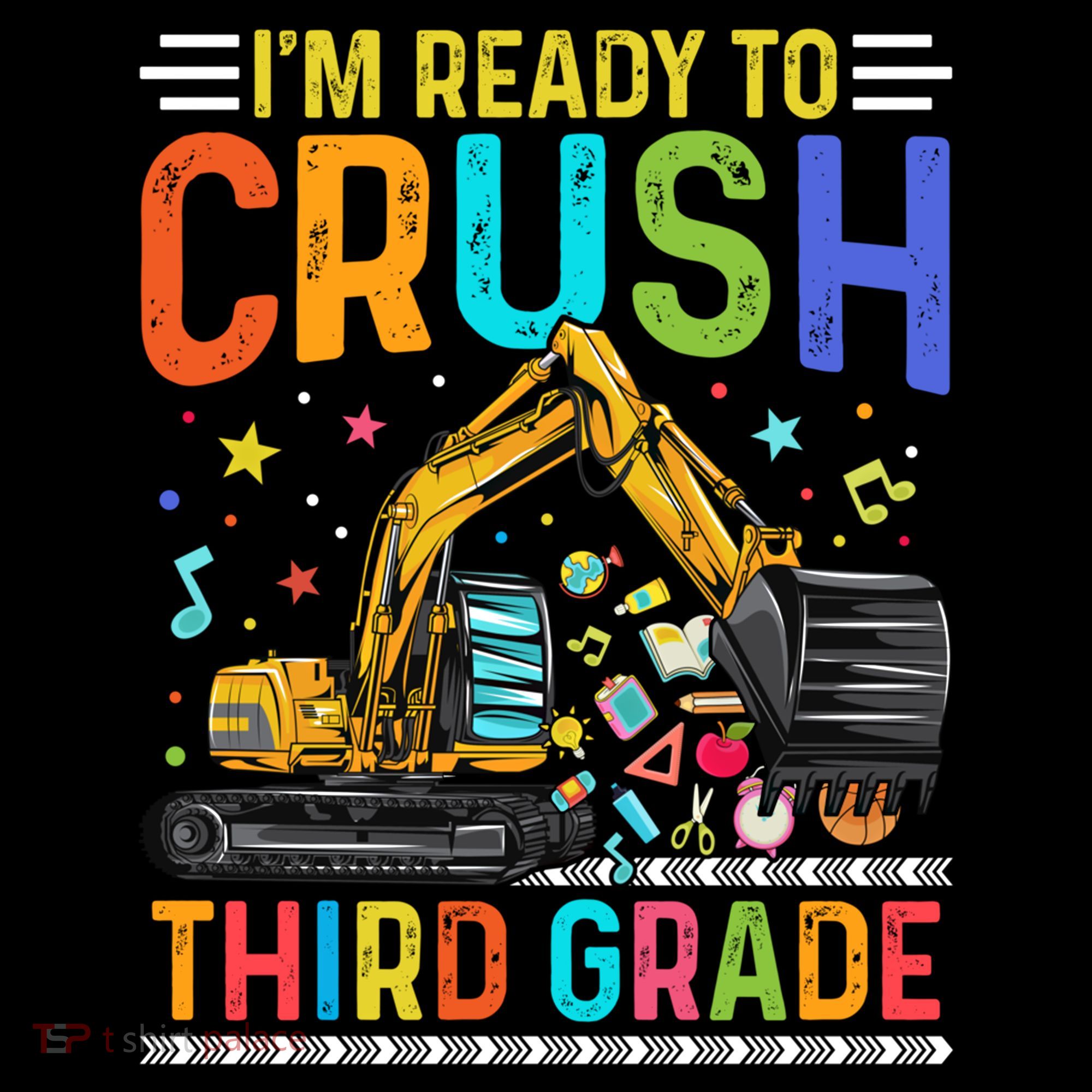 Im Ready To Crush Third Grade Team 3Rd Grade Teacher Gift Doggie Tank