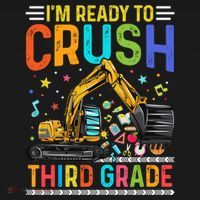 Im Ready To Crush Third Grade Team 3Rd Grade Teacher Gift Backpack thumb 2