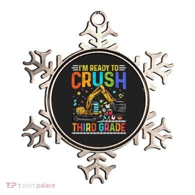 Im Ready To Crush Third Grade Team 3Rd Grade Teacher Gift Ornament
