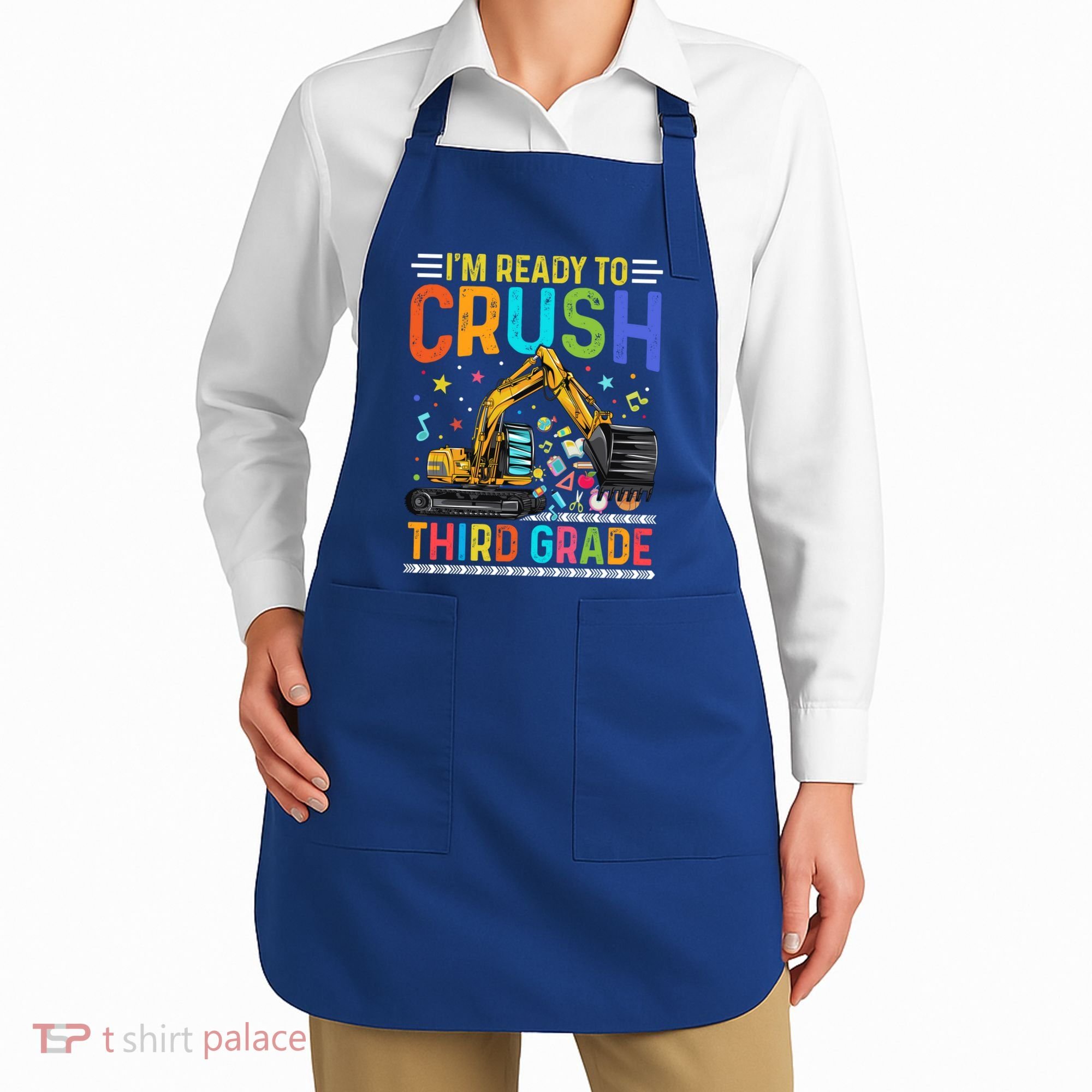 Im Ready To Crush Third Grade Team 3Rd Grade Teacher Gift Apron