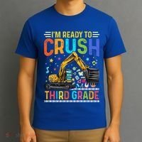 Im Ready To Crush Third Grade Team 3Rd Grade Teacher Gift T-Shirt thumb 3