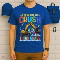Im Ready To Crush Third Grade Team 3Rd Grade Teacher Gift T-Shirt thumb 6