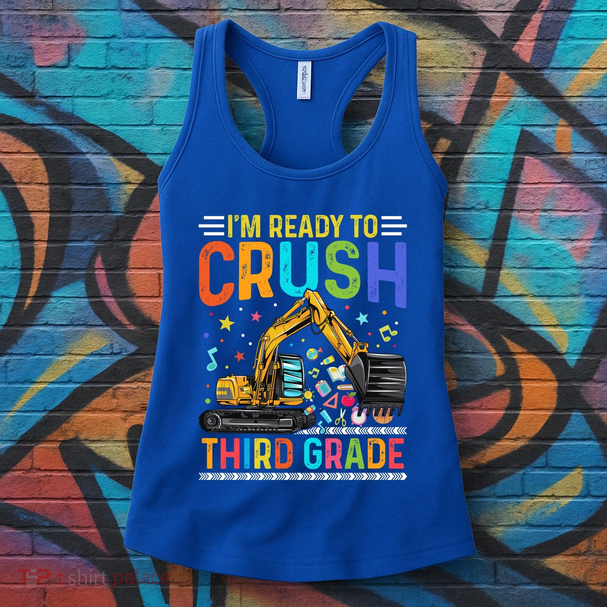 Im Ready To Crush Third Grade Team 3Rd Grade Teacher Gift Women's Tank Top