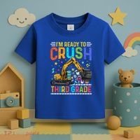 Im Ready To Crush Third Grade Team 3Rd Grade Teacher Gift Toddler T-Shirt thumb 3