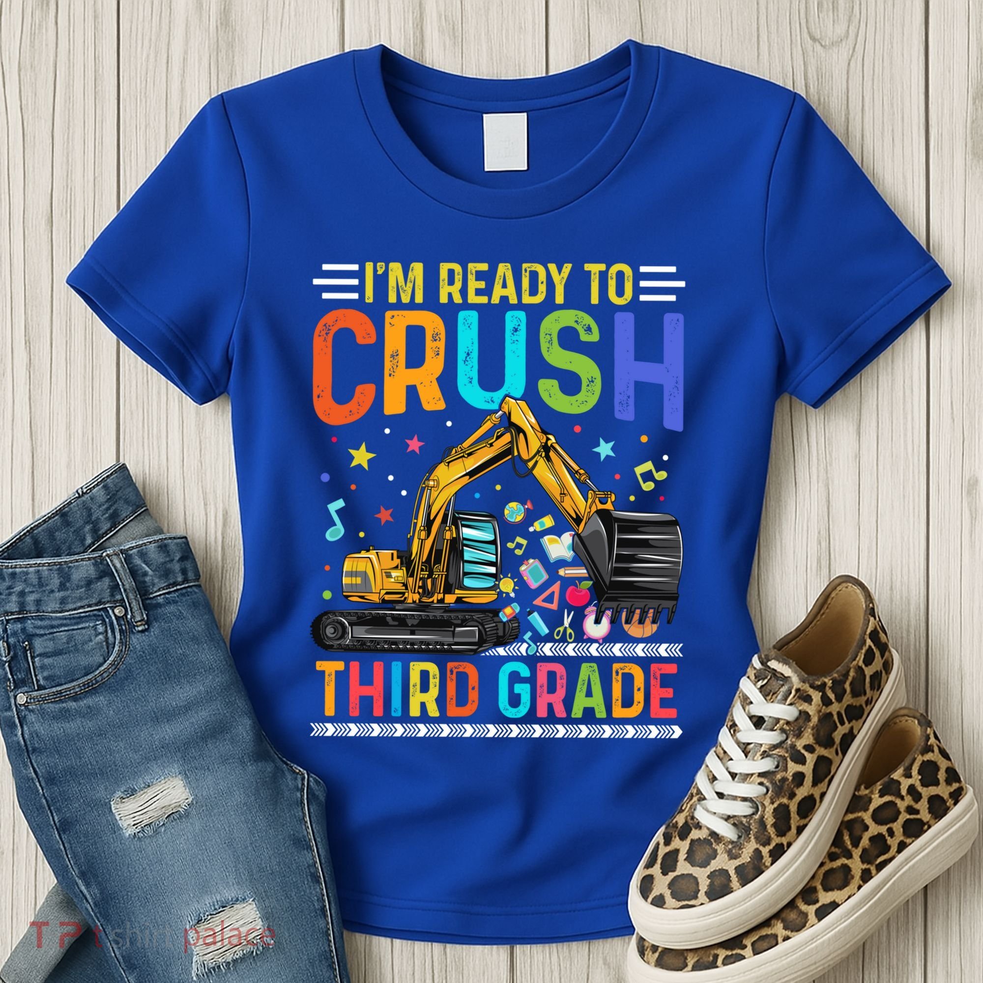 Im Ready To Crush Third Grade Team 3Rd Grade Teacher Gift Women's T-Shirt