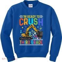 Im Ready To Crush Third Grade Team 3Rd Grade Teacher Gift Kids Sweatshirt thumb 0