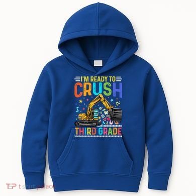 Im Ready To Crush Third Grade Team 3Rd Grade Teacher Gift Kids Hoodie
