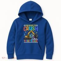 Im Ready To Crush Third Grade Team 3Rd Grade Teacher Gift Kids Hoodie thumb 0