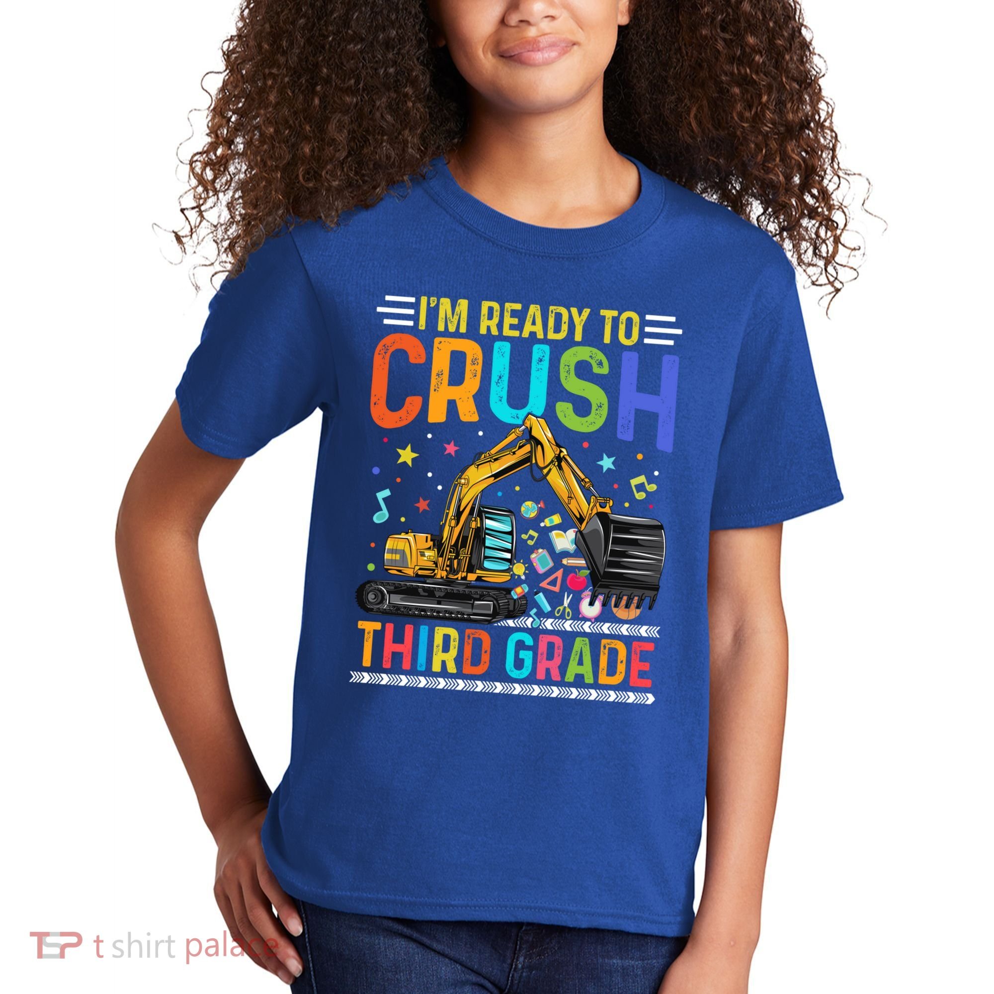Im Ready To Crush Third Grade Team 3Rd Grade Teacher Gift Kids T-Shirt
