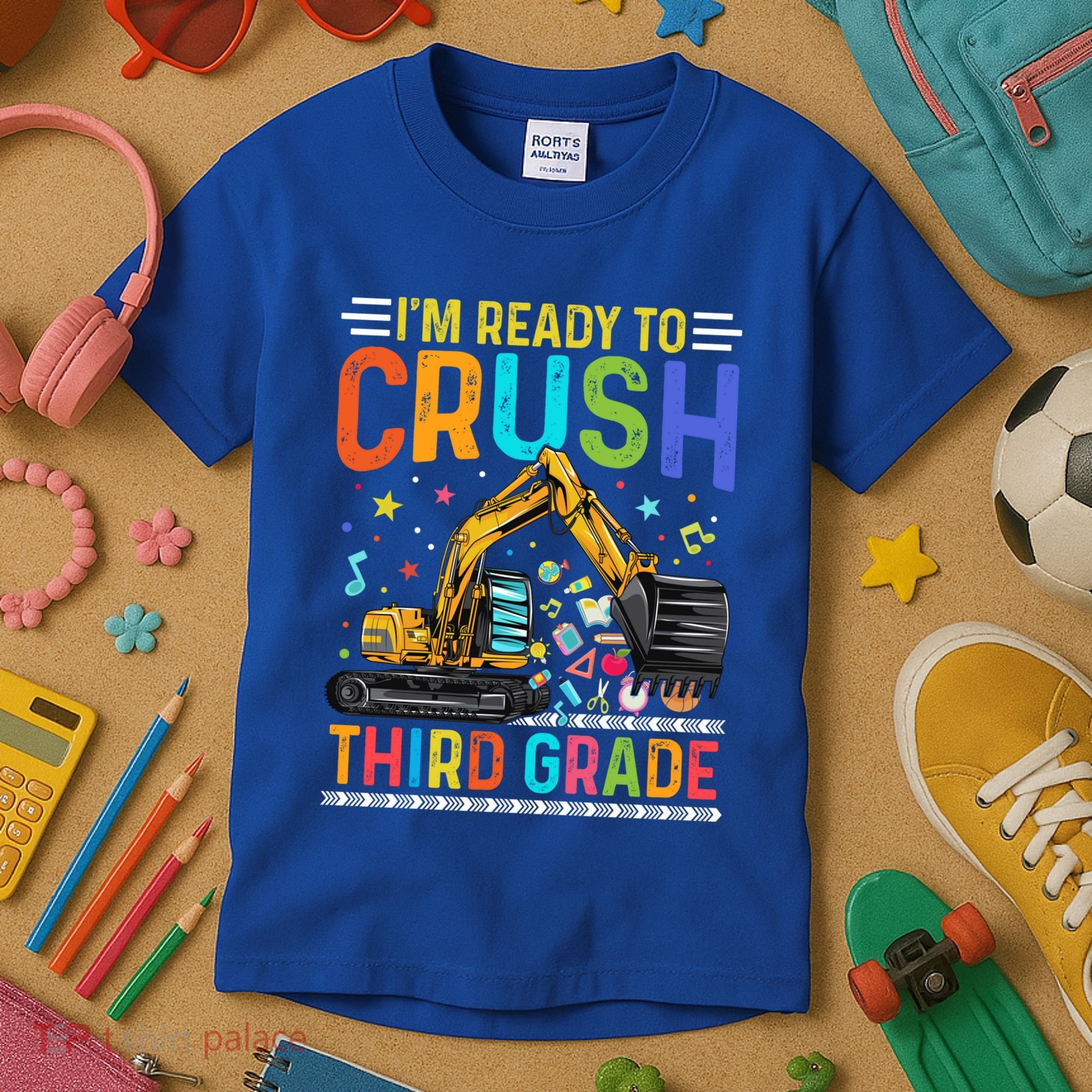 Im Ready To Crush Third Grade Team 3Rd Grade Teacher Gift Kids T-Shirt