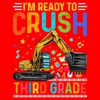 Im Ready To Crush Third Grade Team 3Rd Grade Teacher Gift Santa Hat thumb 1
