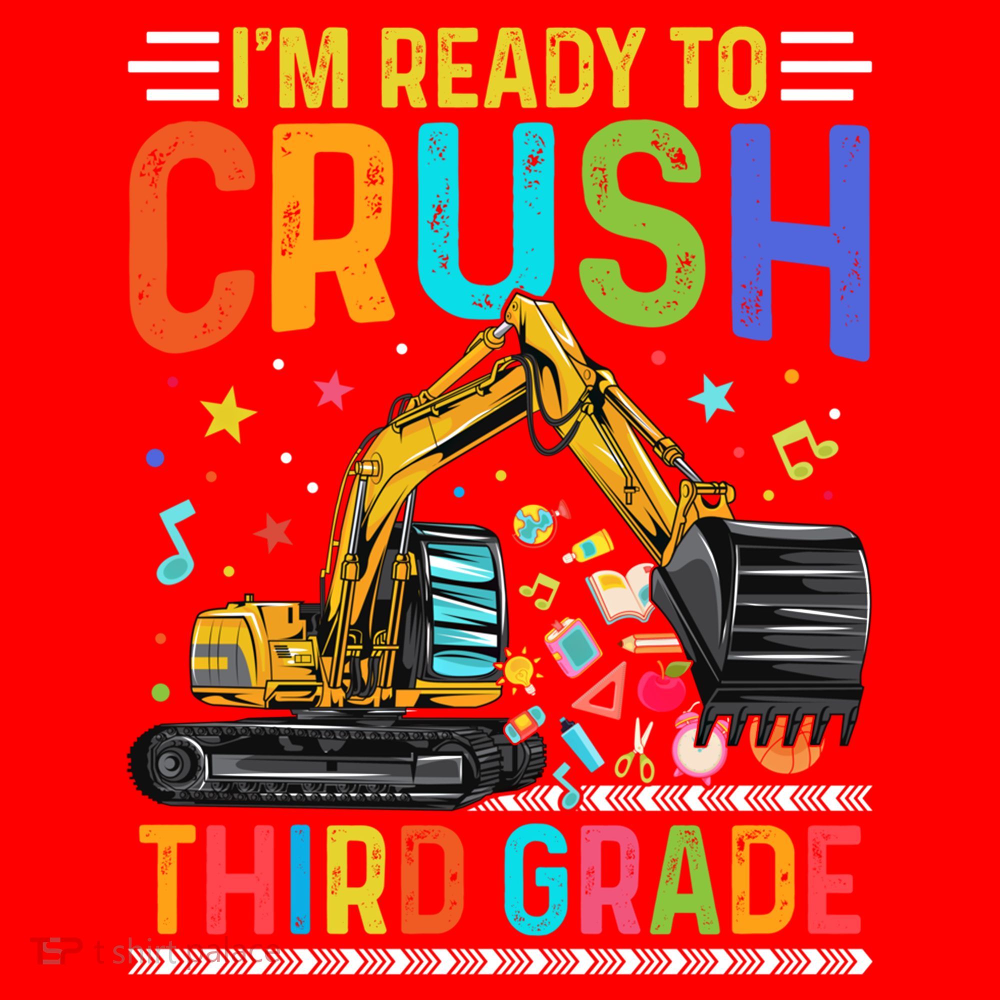 Im Ready To Crush Third Grade Team 3Rd Grade Teacher Gift Santa Hat