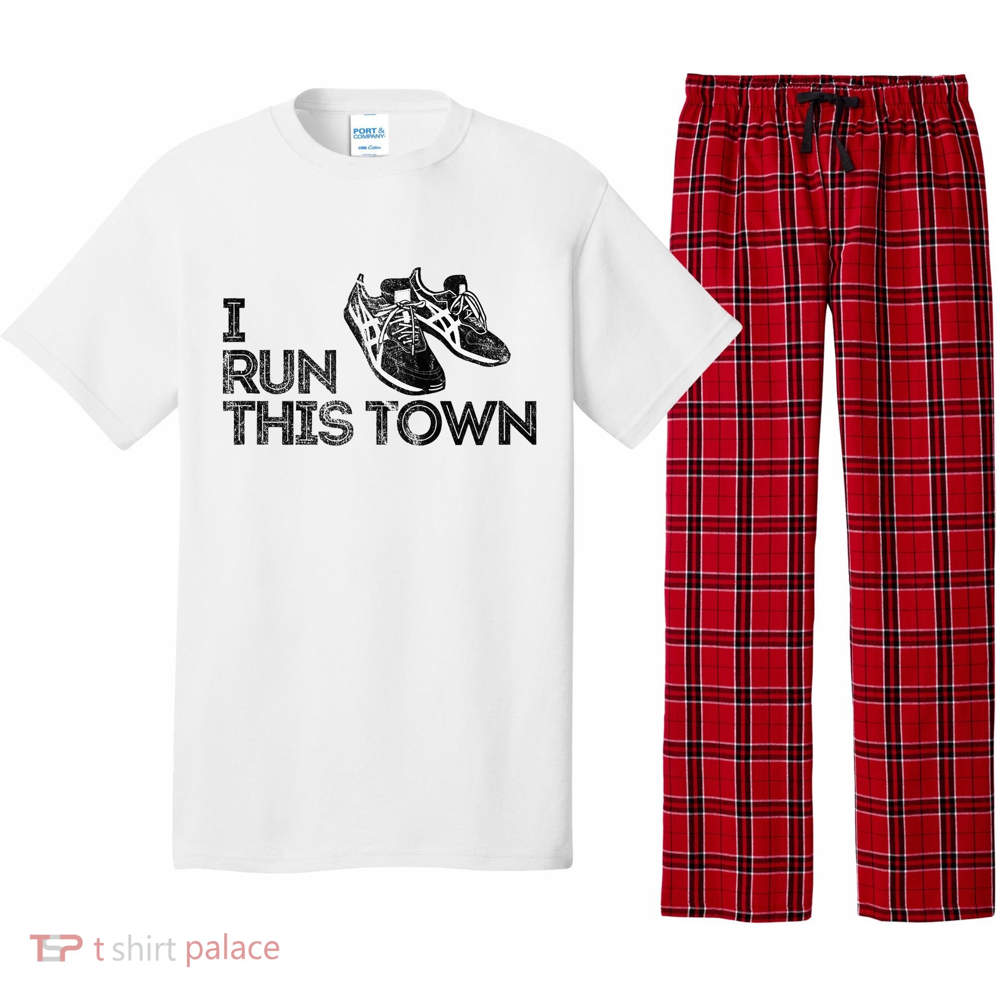 I Run This Town Funny Running Pajama Set