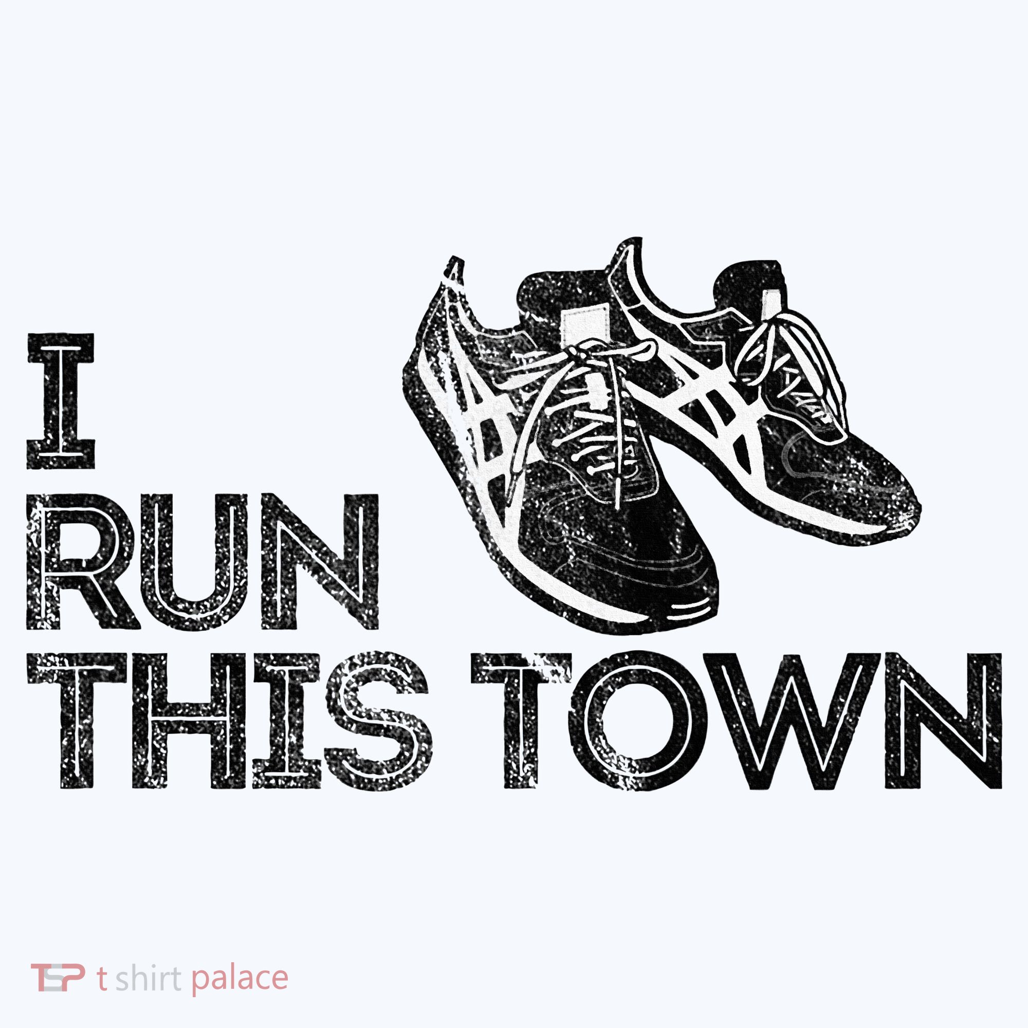 I Run This Town Funny Running Pajama Set