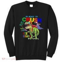 Im Ready To Crush 6th Grade Back To School Dinosaur Boy Sweatshirt thumb 0
