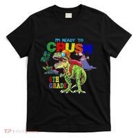 Im Ready To Crush 6th Grade Back To School Dinosaur Boy T-Shirt thumb 0