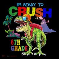 Im Ready To Crush 6th Grade Back To School Dinosaur Boy Coffee Mug thumb 5