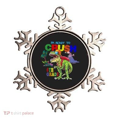 Im Ready To Crush 6th Grade Back To School Dinosaur Boy Ornament