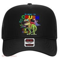 Im Ready To Crush 6th Grade Back To School Dinosaur Boy Hat thumb 0