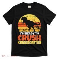 I'm Ready To Crush Kindergarten Dinosaur First Day Of School T-Shirt thumb 0