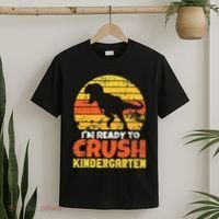 I'm Ready To Crush Kindergarten Dinosaur First Day Of School T-Shirt thumb 2