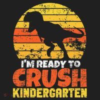 I'm Ready To Crush Kindergarten Dinosaur First Day Of School Hat thumb 2