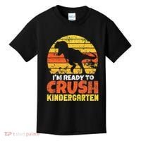 I'm Ready To Crush Kindergarten Dinosaur First Day Of School Kids T-Shirt thumb 0