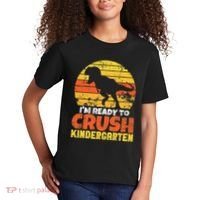 I'm Ready To Crush Kindergarten Dinosaur First Day Of School Kids T-Shirt thumb 2