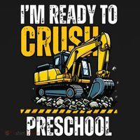 Im Ready To Crush Preschool Boy First Day Of Preschool Coaster thumb 2
