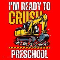 Im Ready To Crush Preschool Boy First Day Of Preschool Santa Hat thumb 1