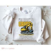 Im Ready To Crush Preschool Boy First Day Of Preschool Sweatshirt thumb 2