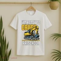 Im Ready To Crush Preschool Boy First Day Of Preschool T-Shirt thumb 2