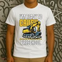 Im Ready To Crush Preschool Boy First Day Of Preschool T-Shirt thumb 3