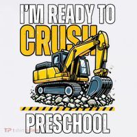 Im Ready To Crush Preschool Boy First Day Of Preschool Mousepad thumb 1