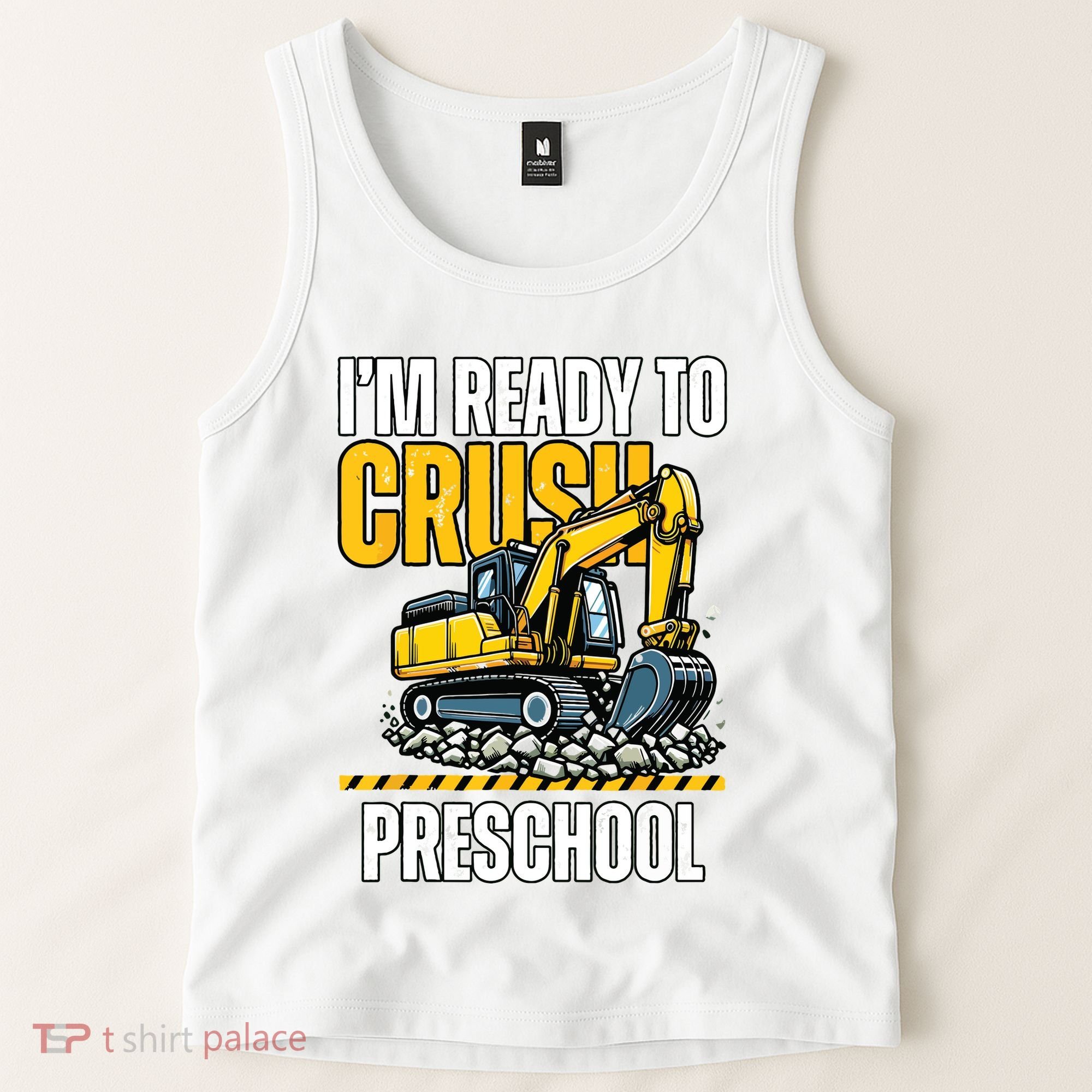 Im Ready To Crush Preschool Boy First Day Of Preschool Tank Top