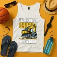 Im Ready To Crush Preschool Boy First Day Of Preschool Tank Top thumb 4