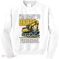 Im Ready To Crush Preschool Boy First Day Of Preschool Kids Sweatshirt thumb 0