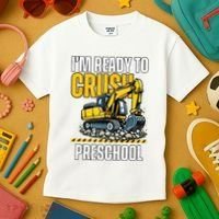 Im Ready To Crush Preschool Boy First Day Of Preschool Kids T-Shirt thumb 3