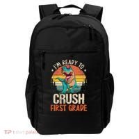 I'm Ready To Crush 1st Grade Dinosaur First Day Of School Backpack thumb 0
