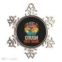 I'm Ready To Crush 1st Grade Dinosaur First Day Of School Ornament thumb 0